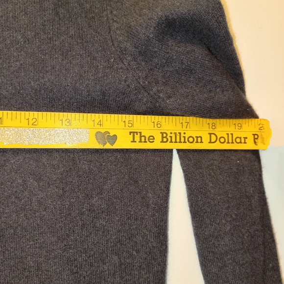 Lord & Taylor 100% Cashmere Cardigan Sweater in Black, Size XS - Picture 8 of 12